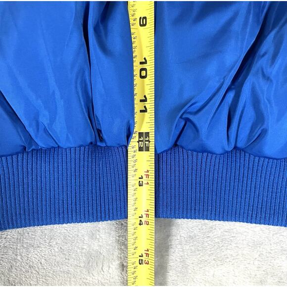 Urban Outfitters Size M Blue Cropped Chubby Puffer Jacket Y2K Hip Hop Cozy Cute - Picture 14 of 14